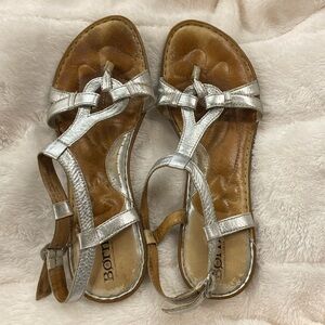 Silver, born sandals, women’s 10